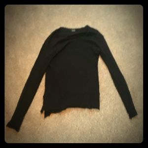 Zara black long-sleeved shirt